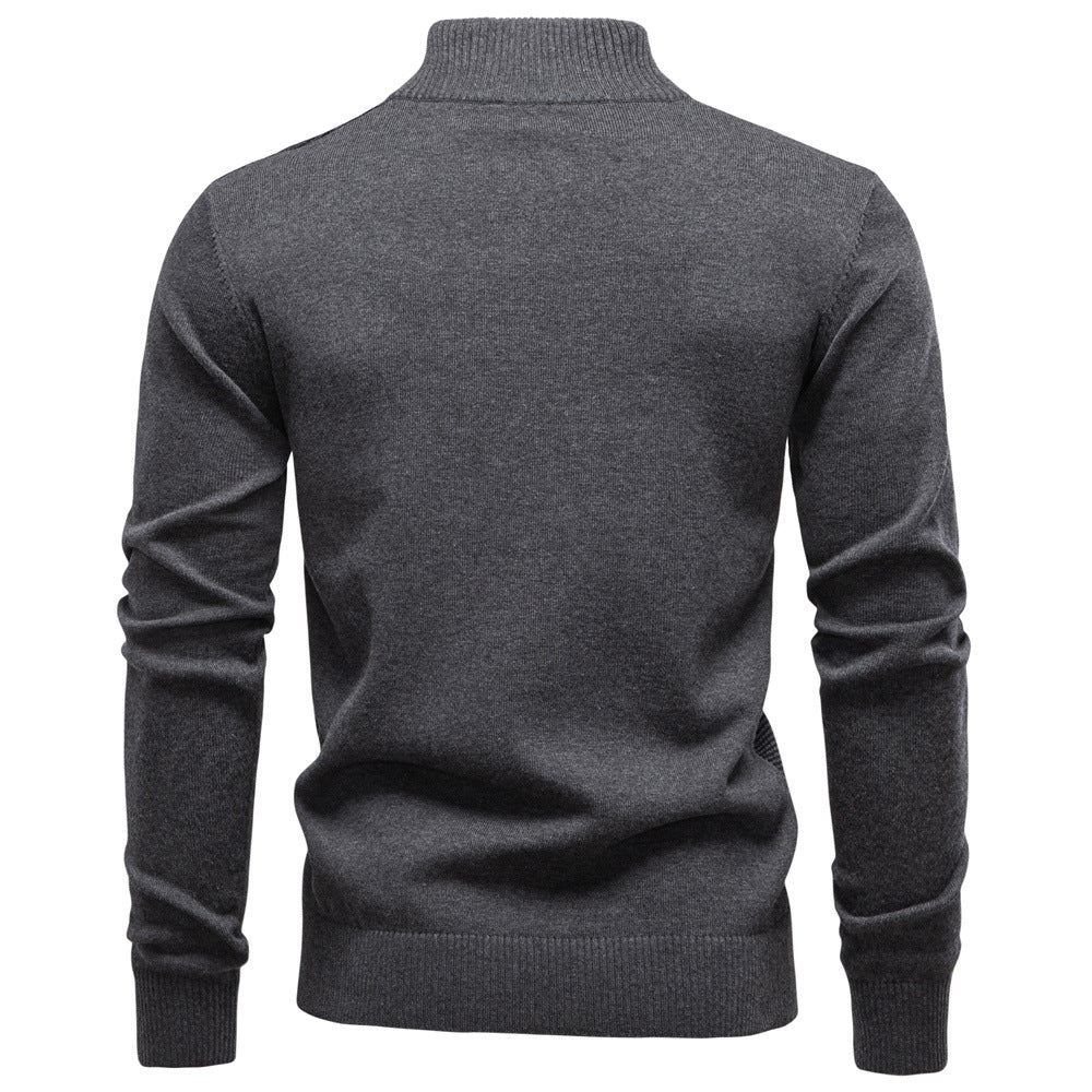Elevated comfort in a men's Florence half-zip sweater, ideal for versatile styling.