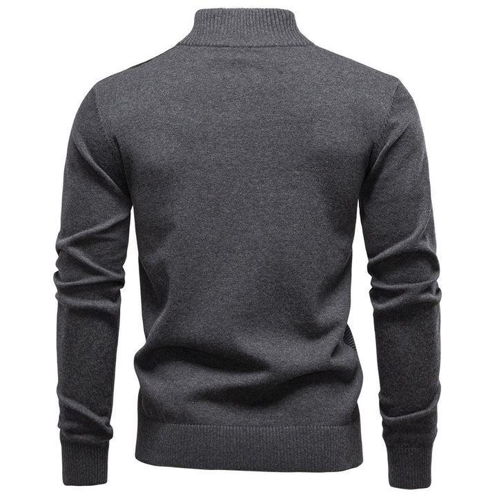 Elevated comfort in a men's Florence half-zip sweater, ideal for versatile styling.
