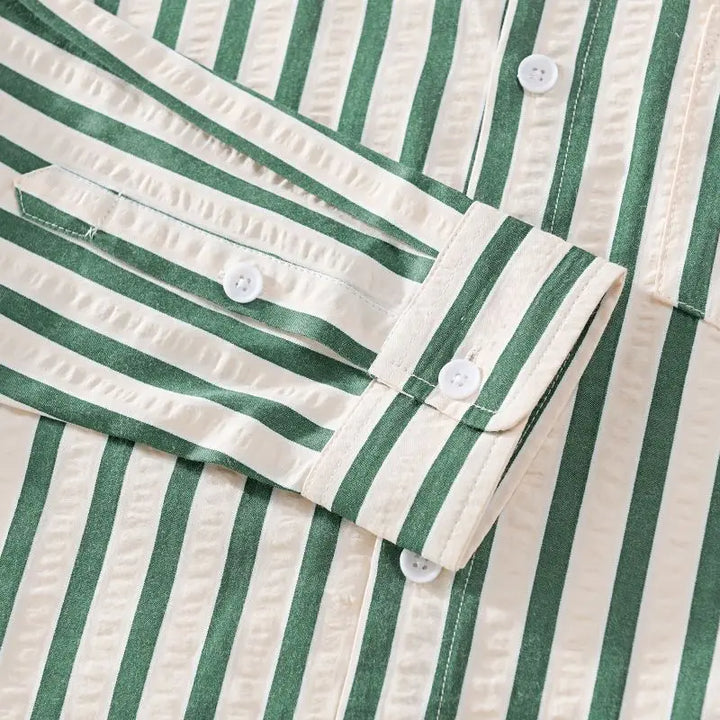 Men's Florentine Luxe shirt in a tailored fit, styled for a sophisticated versatile look for any occasion.