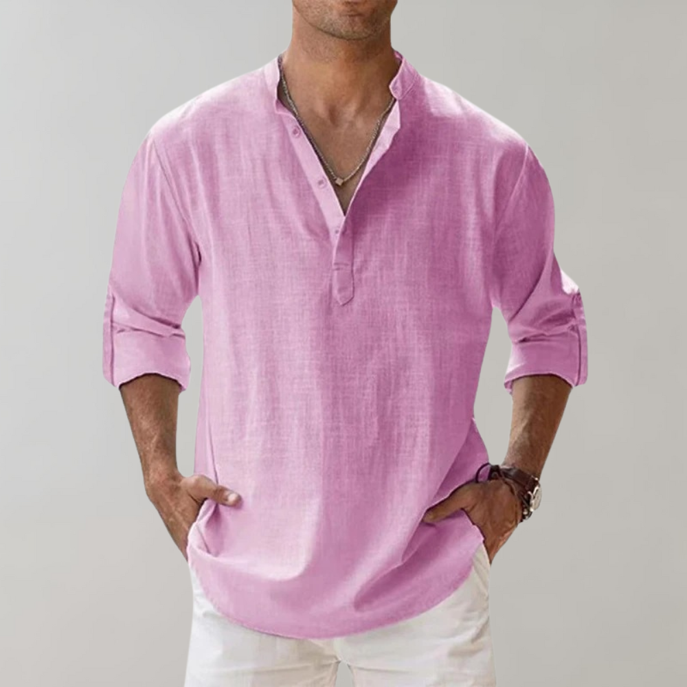 Fashionable men's everyday shirt. The Florian provides comfort & style for versatile casual and business casual wear.