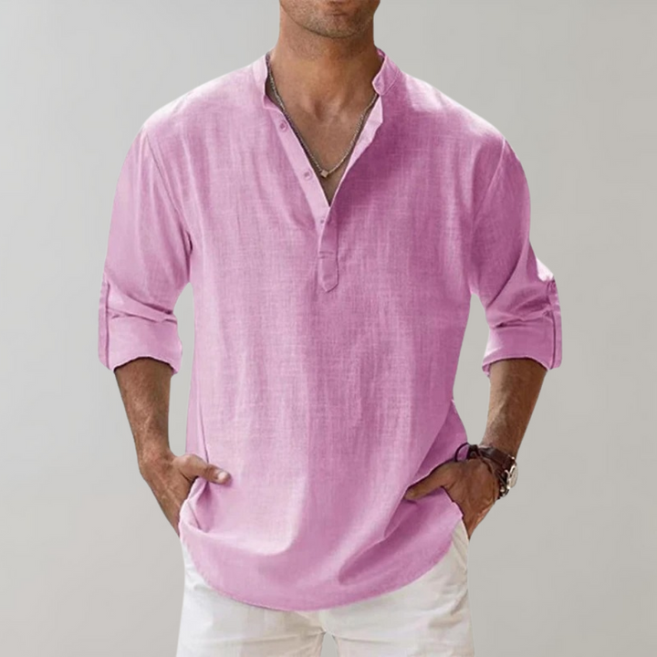Fashionable men's everyday shirt. The Florian provides comfort & style for versatile casual and business casual wear.