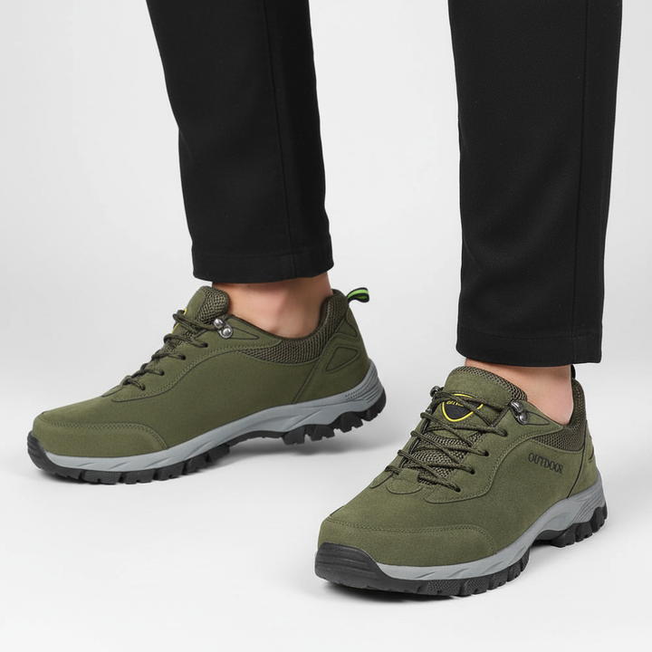 Floyd men's orthopedic hiking shoes, non-slip sole for safe outdoor adventure and trail comfort.