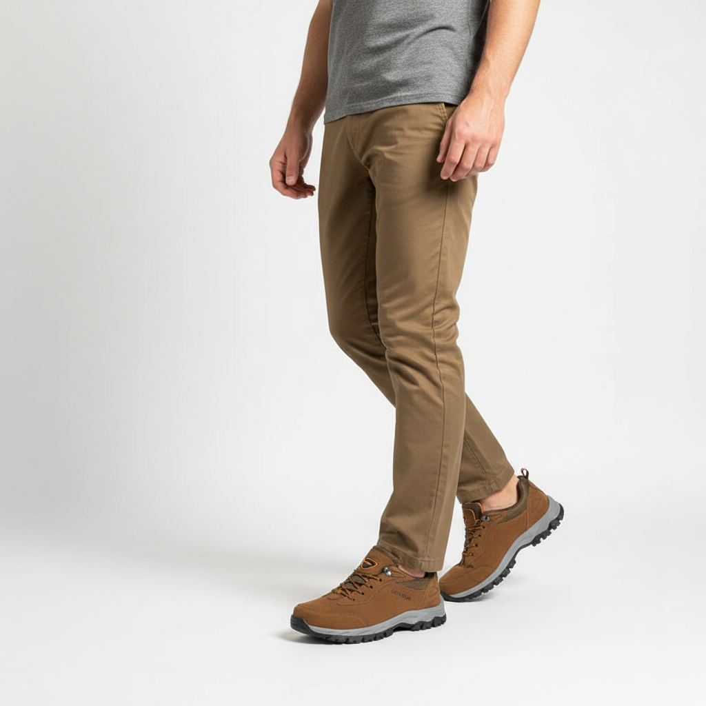 Orthopedic men's Floyd hiking shoes, featuring a durable non-slip sole perfect for trails.