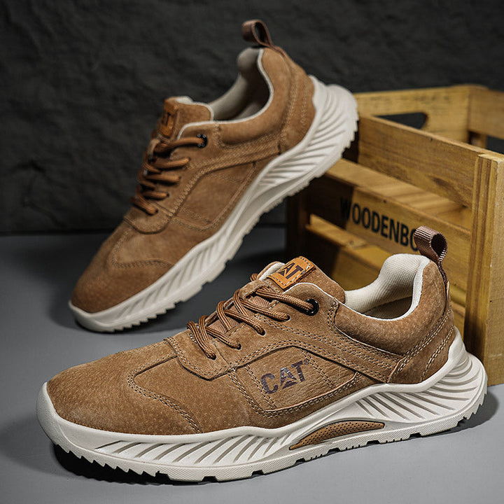 Khaki Men's Forge Comfort Urban Sneakers, durable for casual wear & urban adventures.