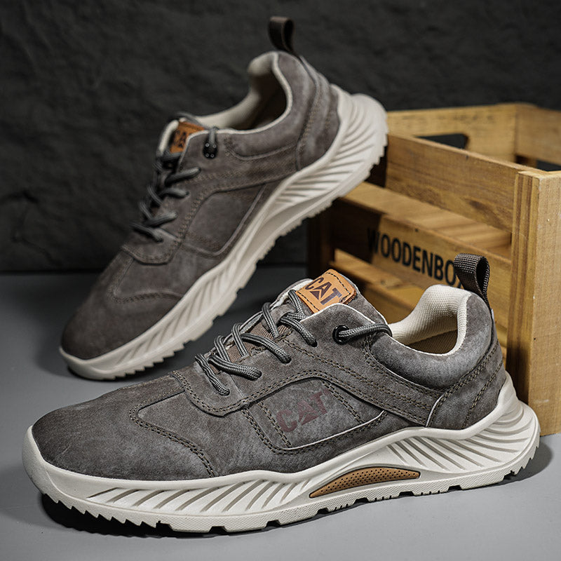 Durable Khaki Men's Forge sneakers, comfortable urban shoes for walking & daily fashion.