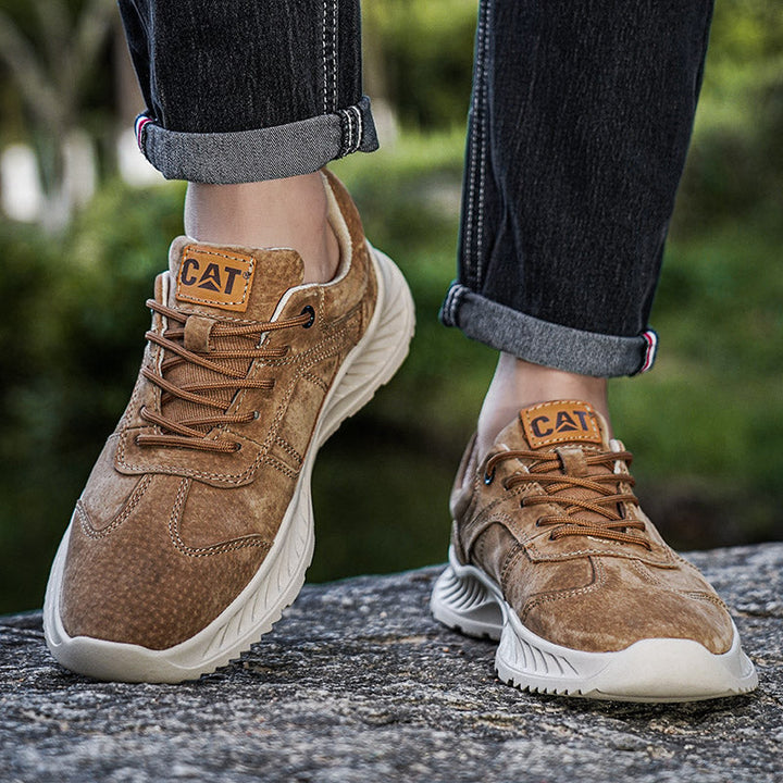 Lightweight Khaki Forge men's shoes, ideal for active urban walking & casual fashion.