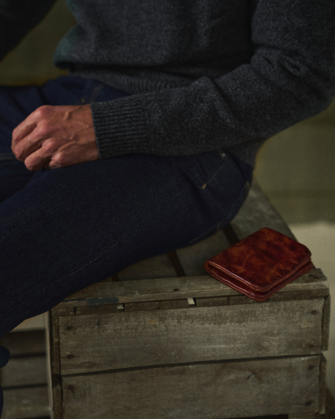 Full-grain leather bifold wallet for men, showcasing ample card holder capacity and secure dual closure.