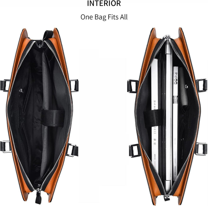 Elegant men's genuine leather business bag, durable and sleek design