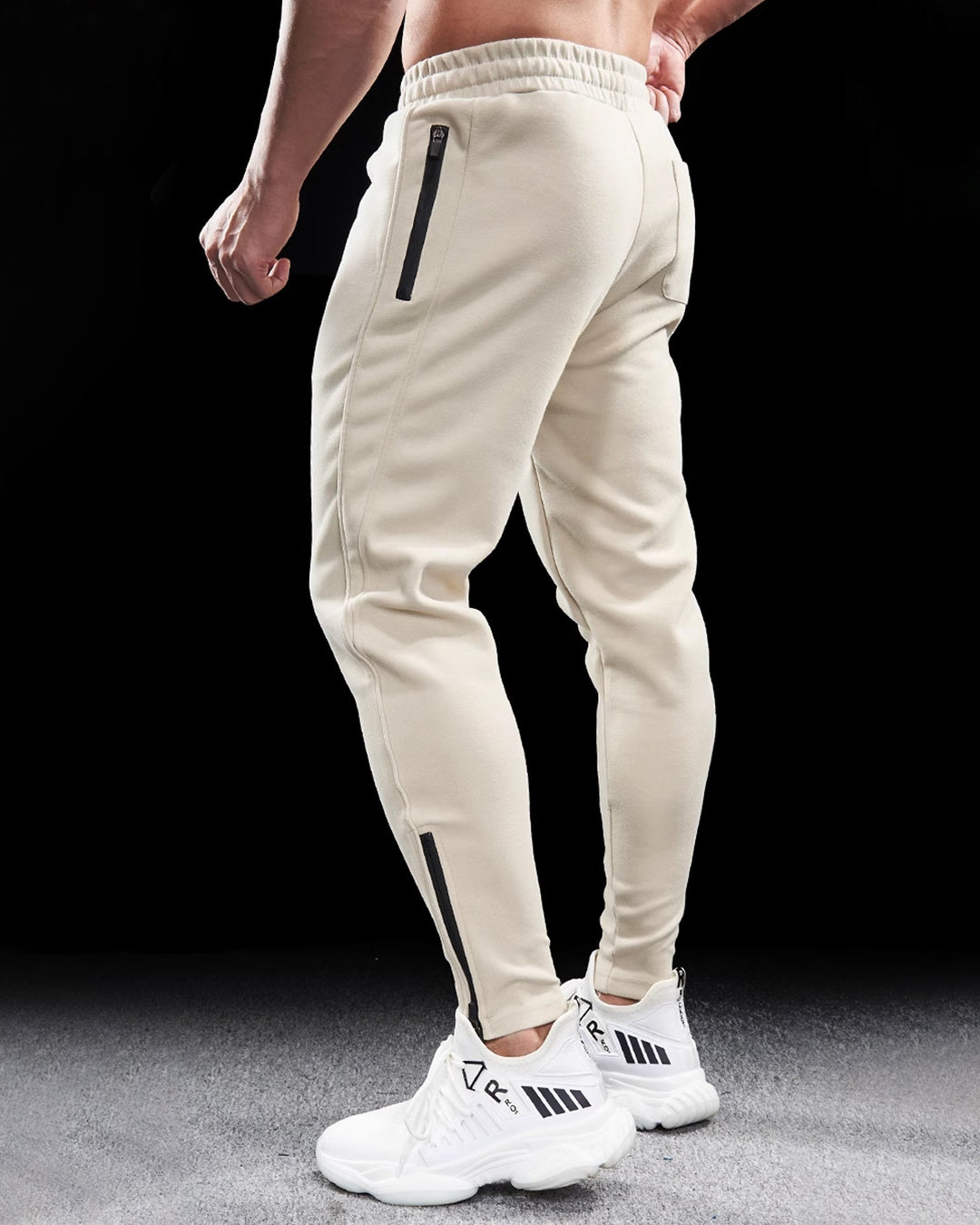 Versatile men's Girona Zip Joggers, tapered fit. Ideal casual pants, activewear, and comfortable sweatpants.