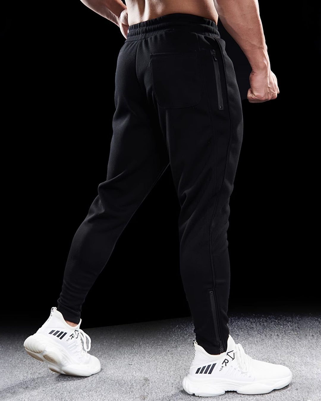 High-quality men's Girona casual joggers. Tapered fit, zip hems, perfect for activewear and relaxing loungewear.