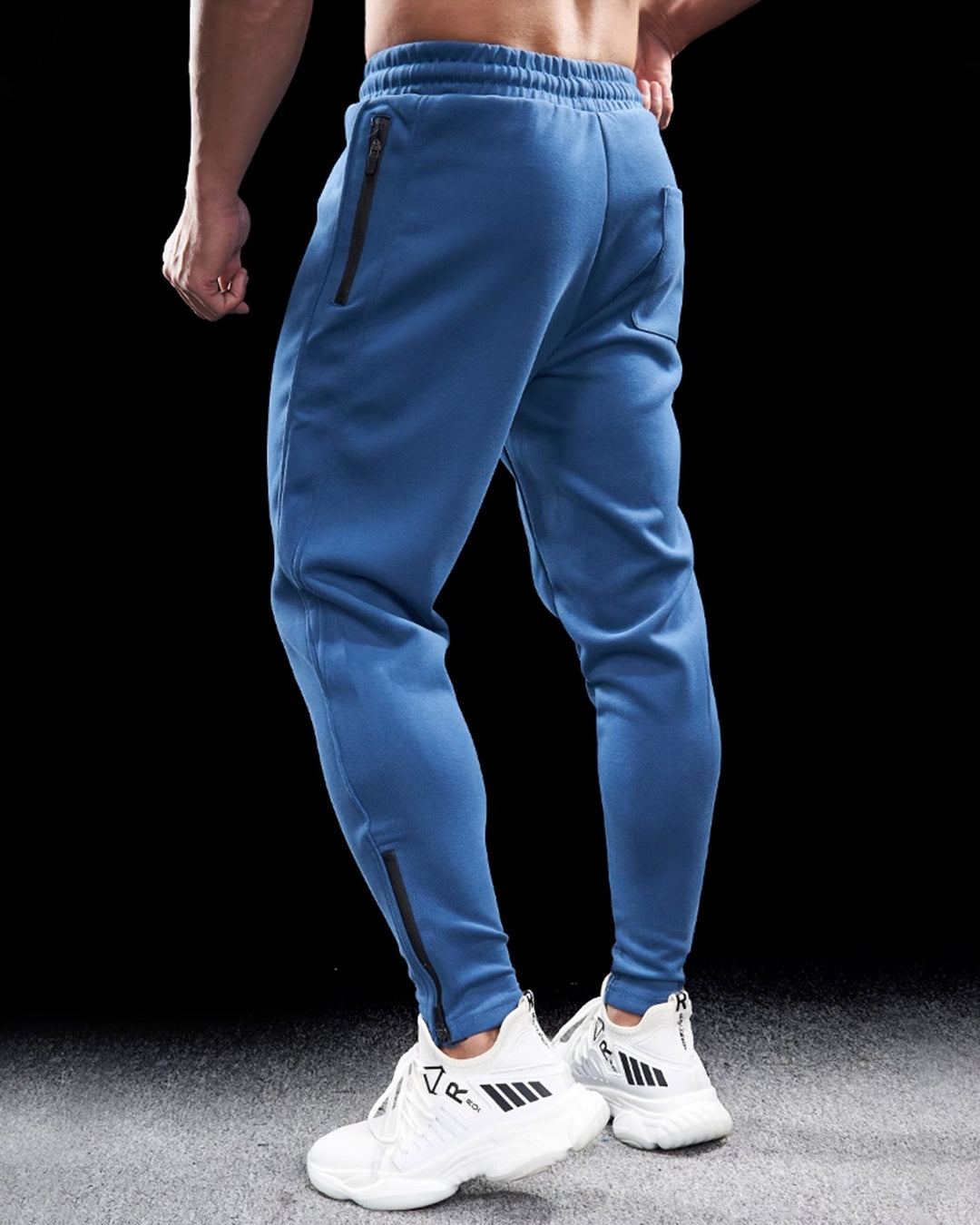 Comfortable men's Girona athletic joggers with zip hems, perfect for versatile loungewear & casual style.