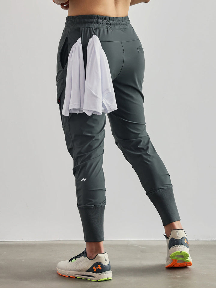 Tapered fit Men's Granada Cargo Joggers, great for modern street style, casual outfits, & athletic wear.