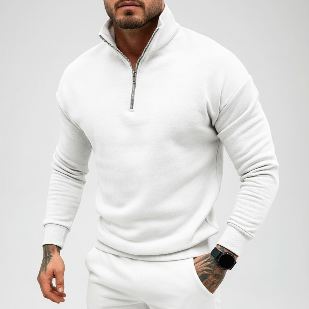 Michael men's half-zip knitted sweater, a versatile addition to winter wardrobes