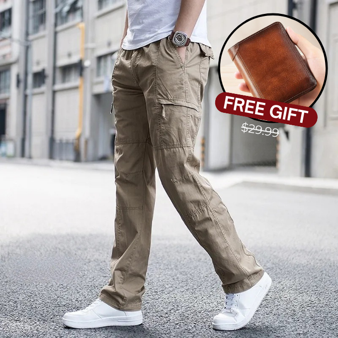 Close-up of durable fabric on Hampton men's cargo pants, perfect for everyday wear.