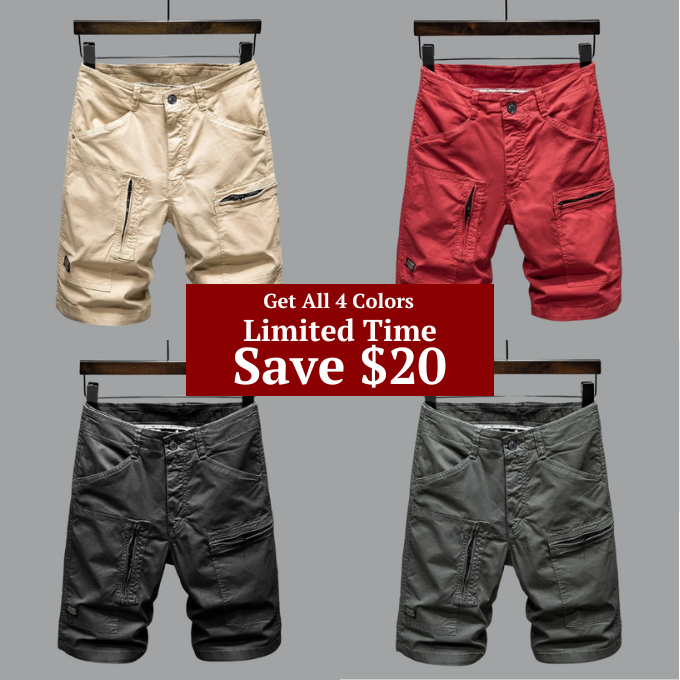 High-quality men's Hampton cargo shorts, built for durability and everyday comfort this summer.