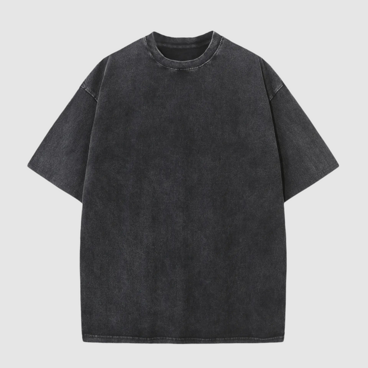 Stacked men's heavyweight t-shirt 3-pack in various colors. Loose fit, breathable, comfortable everyday basics.