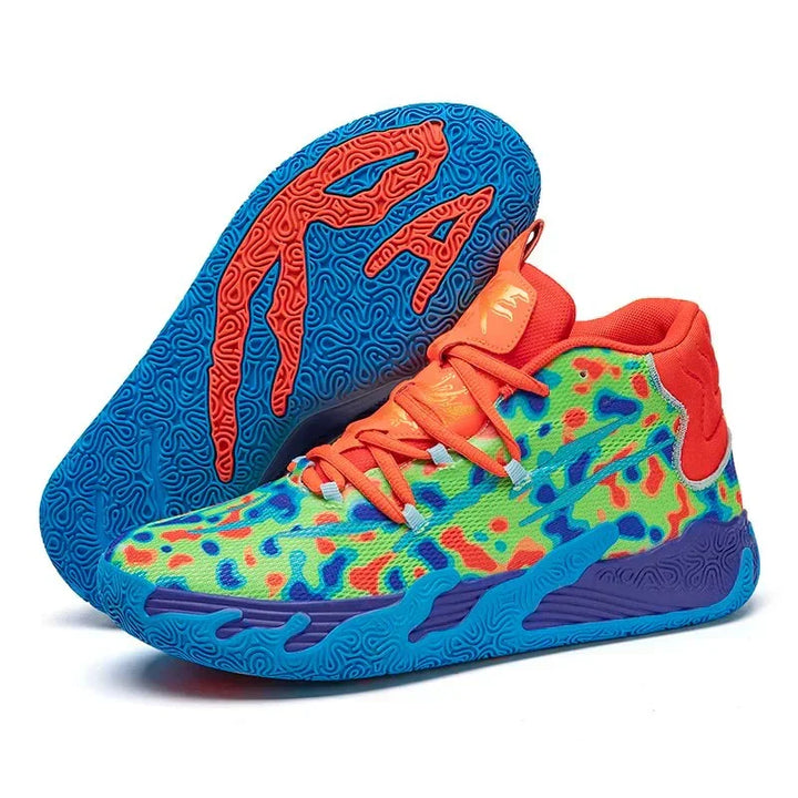 Premium men's athletic shoes, basketball specific, offering excellent grip, ankle support, and performance.