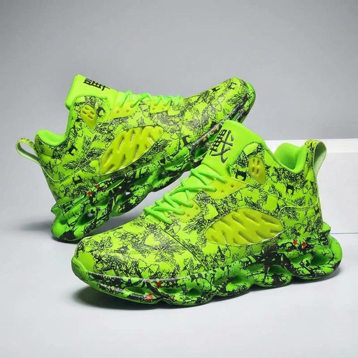 Men's high-top orthopedic footwear for active lifestyles, blending modern fashion with essential comfort features.