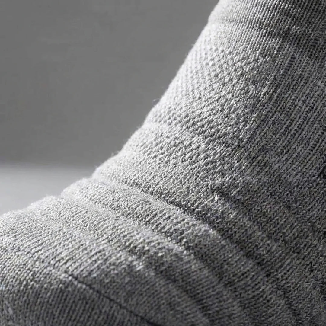 3 pairs men's high-tube cycling & basketball compression socks, providing support for intense training.