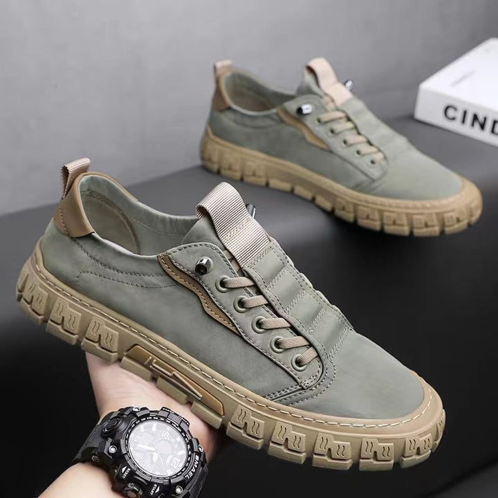 Green Men's Highland Premium Sneakers, lightweight & comfortable, ideal for casual wear & walking.