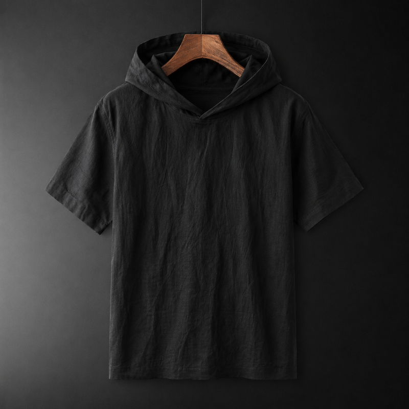 Comfortable men's Hudson short-sleeve casual shirt, a relaxed fit pullover hoodie for everyday fashion.