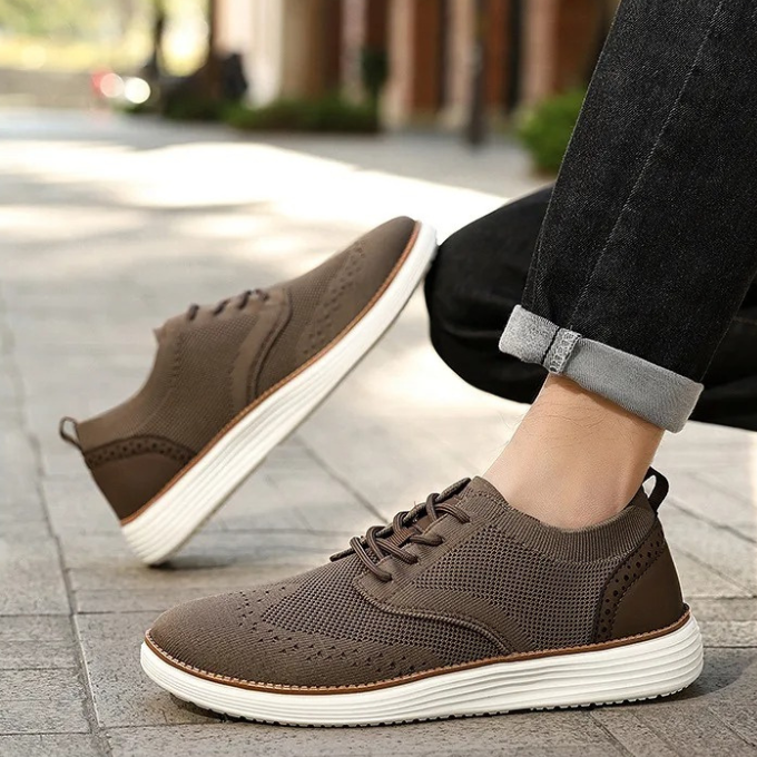 Men's comfort dress sneakers, breathable and stylish for all-day wear.