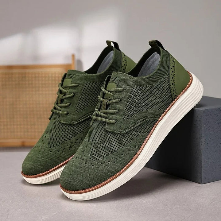 Stylish men's dress sneakers, combining comfort with a sleek, versatile look.