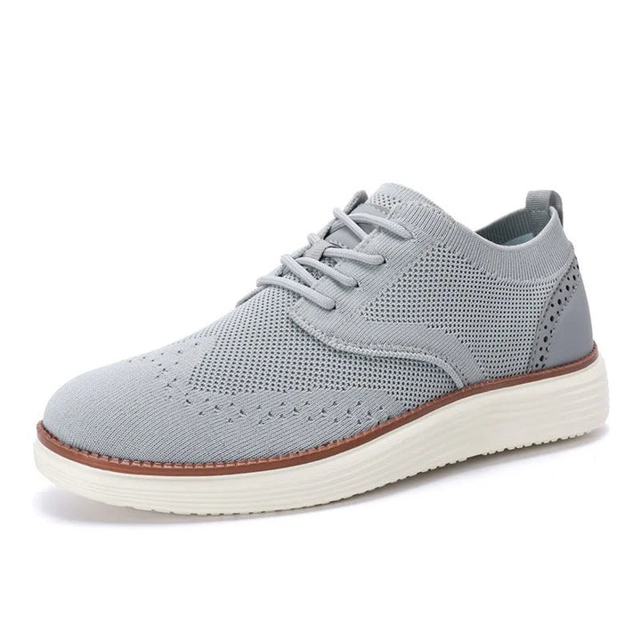 Stylish men's formal casual shoes, comfortable hybrid dress sneakers with lace-up closure.