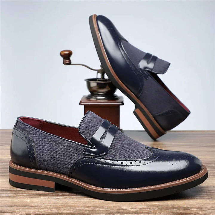 Men's comfortable hybrid loafers, a modern classic slip-on shoe perfect for stylish dress casual occasions.