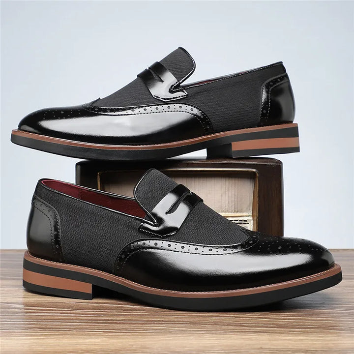 Comfortable men's hybrid dress casual loafers, versatile slip-on shoes for a modern classic look.