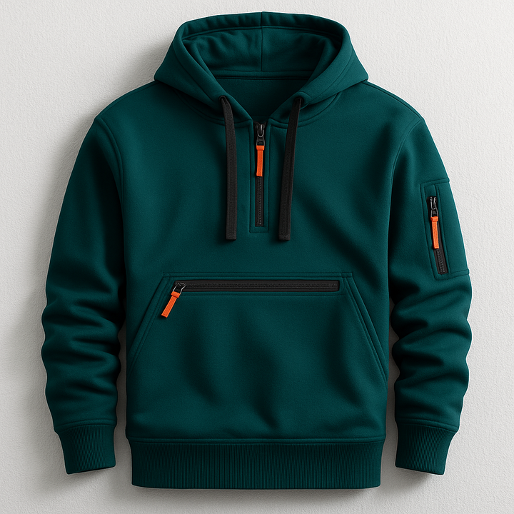 Comfortable men's Hype Tech Hoodie, perfect for casual wear, everyday layering, and modern active comfort.