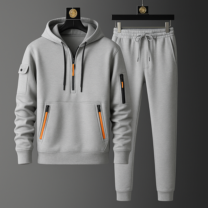Comfortable men's performance tracksuit, ideal for gym workouts, activewear, or stylish loungewear.