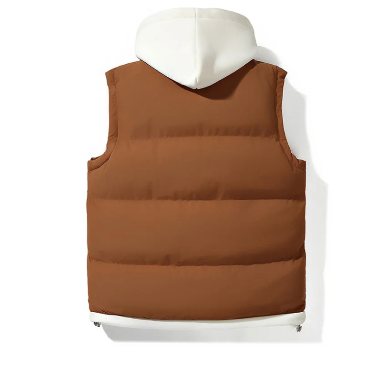 Versatile men's insulated vest, perfect for fall & winter fashion. Excellent for layering & casual wear.