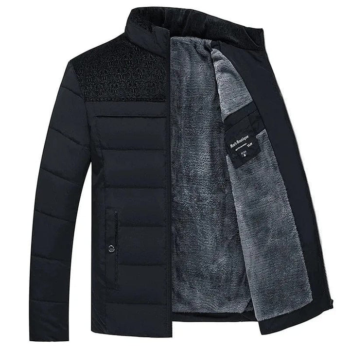 Men's Insulated Winter Jacket: a warm, quilted tech outerwear for cold weather, everyday comfort & casual style.