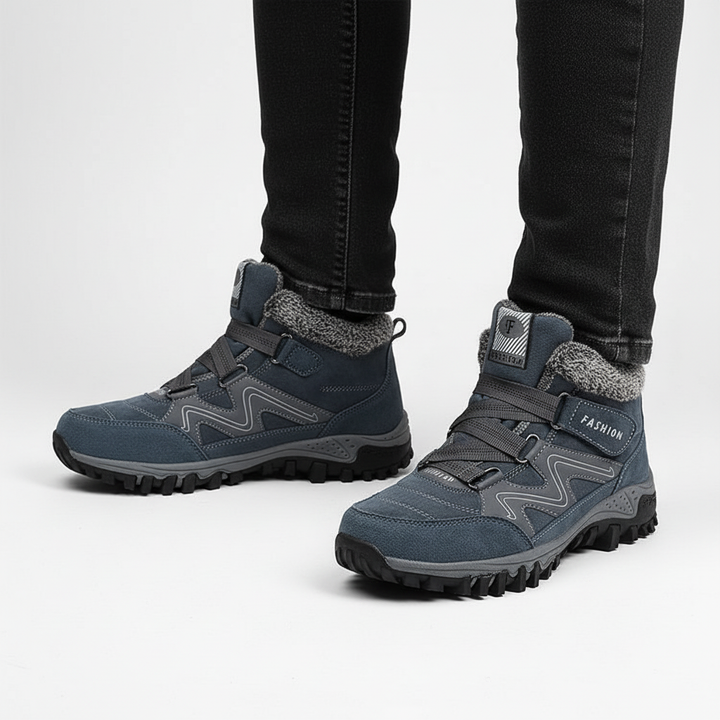 Men's non-slip thermal hiking shoes, insulated winter boots for ultimate cold weather comfort
