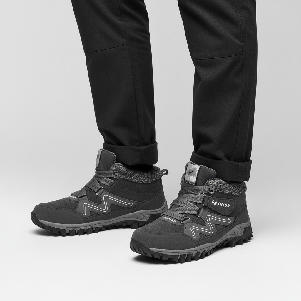 Casual men's insulated shoes, Gefütterte Thermische Wandelschuhe for winter outdoor activities