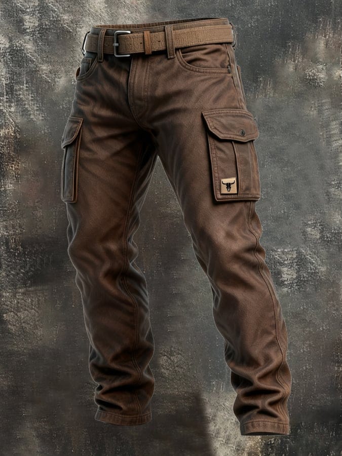 Men's insulated utility pants, durable workwear with practical pockets. Ideal for cold weather & tough jobs.