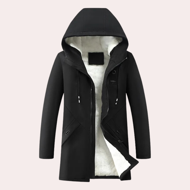 Men's stylish winter jacket for cold weather, Victor, providing warmth & protection.