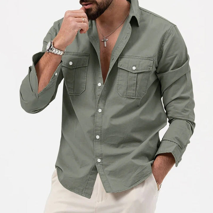 Men's Ironclad Performance long-sleeve shirt, lasting comfort, tailored fit, great for all-day professional wear.