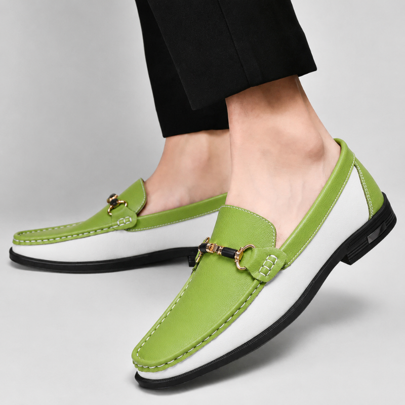 Premium men's fashion loafers: sophisticated Italian slip-ons with a sleek, comfortable finish.