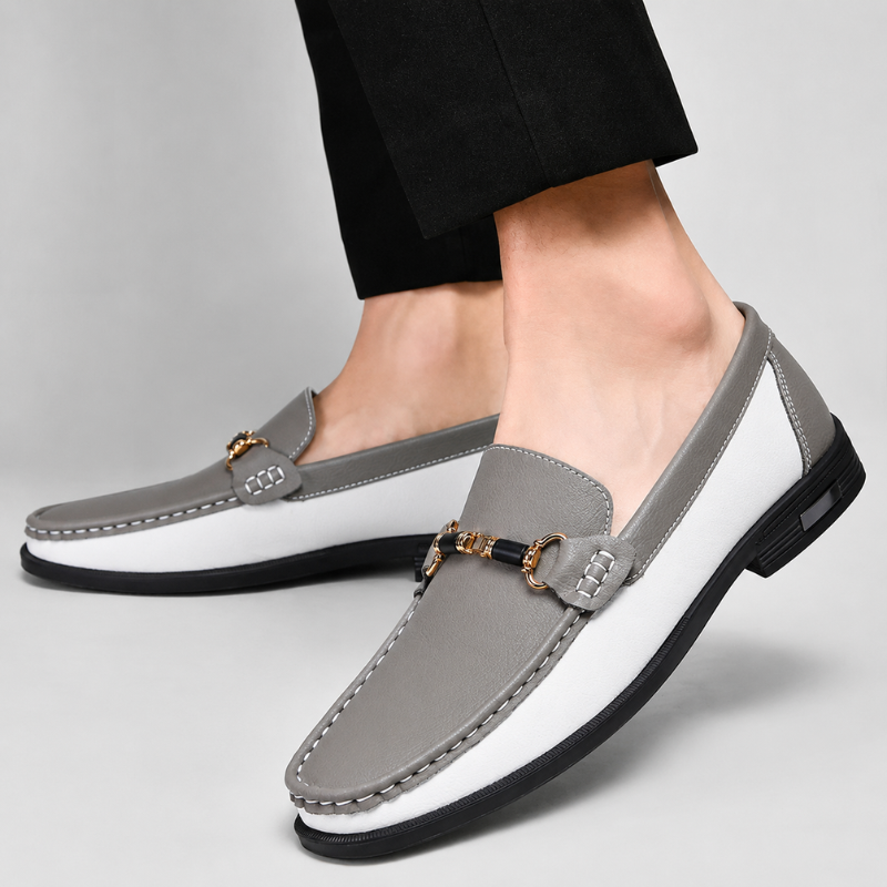 Versatile men's dress shoes: stylish brown Italian loafers with all-day comfort.