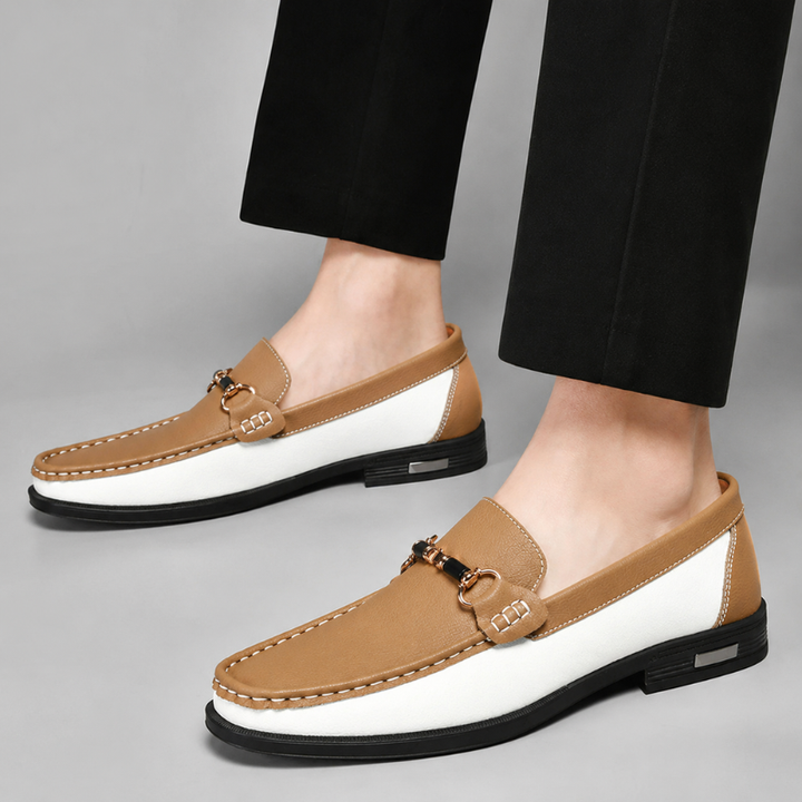 Stylish men's slip-on loafers, made from premium Italian leather for timeless fashion.