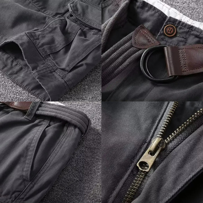 Durable men's Jackson cargo shorts for adventure. Features an integrated belt, relaxed fit, and ample pockets for essentials.