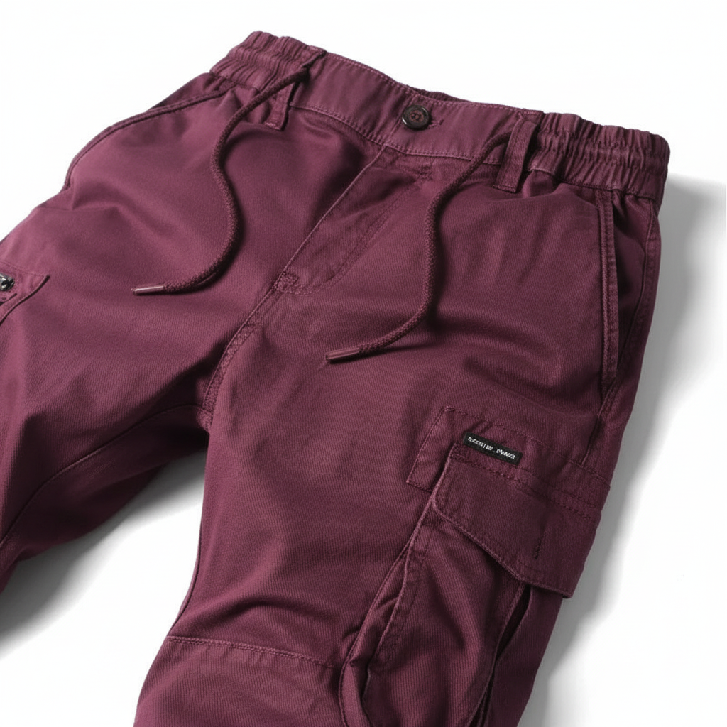 Full shot of men wearing cargo joggers, ideal for comfortable daily wear and style