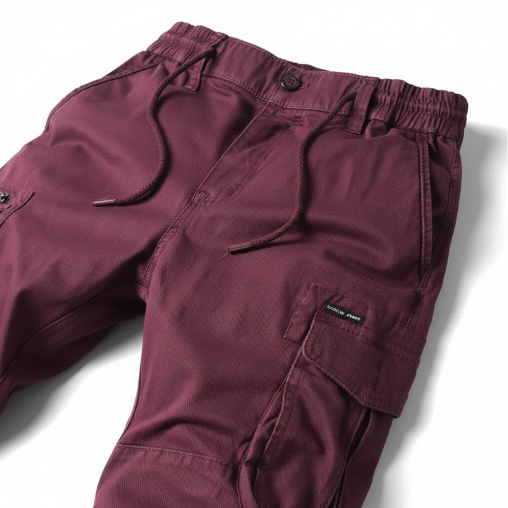 Full shot of men wearing cargo joggers, ideal for comfortable daily wear and style
