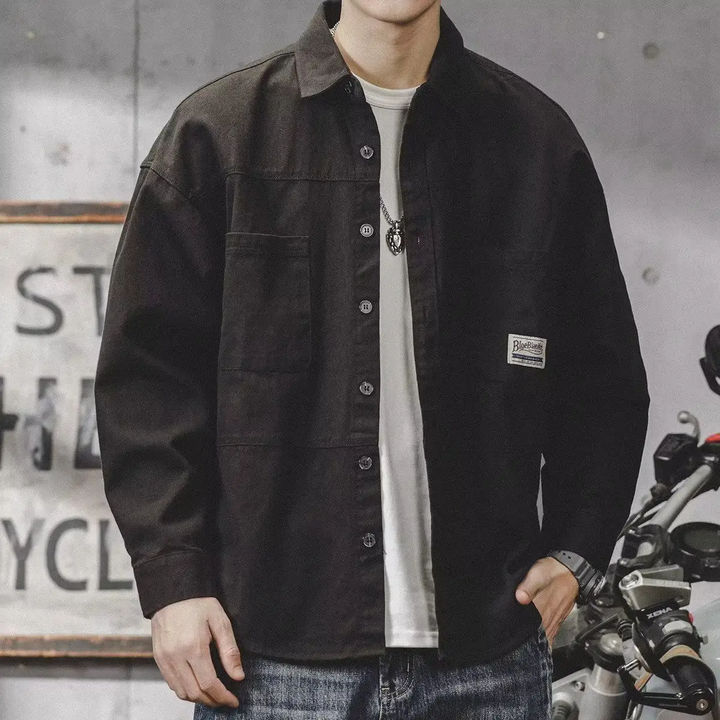 Classic men's Heritage Craftsman Button-Up shirt. Khaki workwear for casual & durable wear.