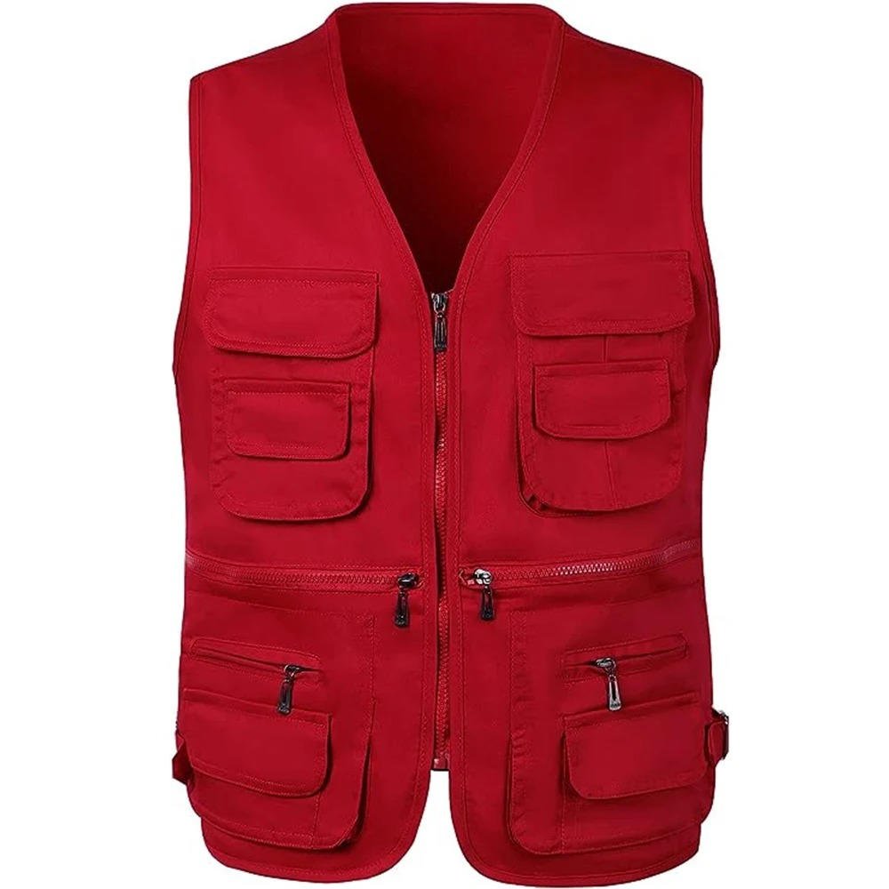 Men's multi-pocket outdoor vest, suitable for hiking, fishing, camping, and various adventure activities.