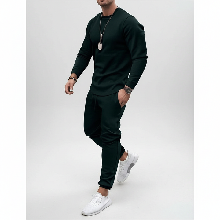 Fashionable men's Kirk tracksuit set, a comfortable & minimalist outfit for men's style.