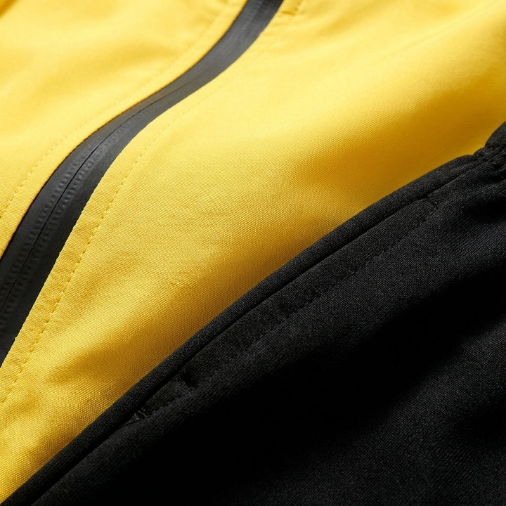Activewear for men featuring Kyle black athletic tracksuit set, comfortable for sports or everyday casual wear.