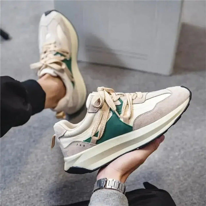 Men's Lars sporty elastic slip-on sneakers. Comfortable everyday casual walking shoes for active style.